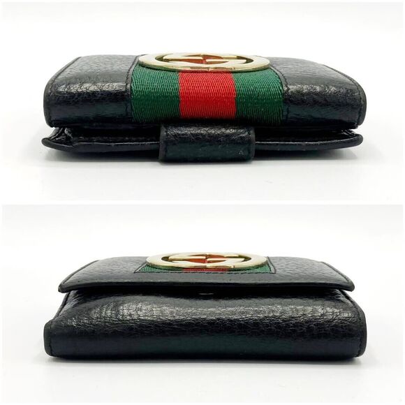 Gucci W Hook Bifold Wallet Interlocking #129078G27B - Picture 8 of 9